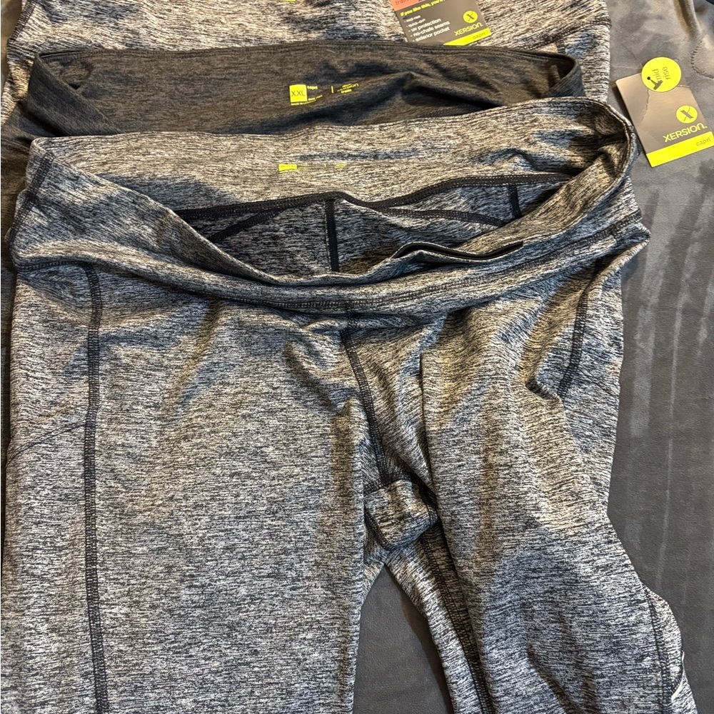 Xersion Heather and Dark GrayLeggings